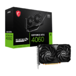 MSI Ventus GeForce RTX 4060 8GB GDDR6 PCI Express 4.0 x8 ATX Graphics Video Card