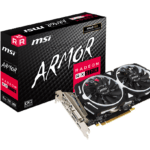 MSI Radeon RX 570 ARMOR 4G OC Gaming Graphics Card Gpu