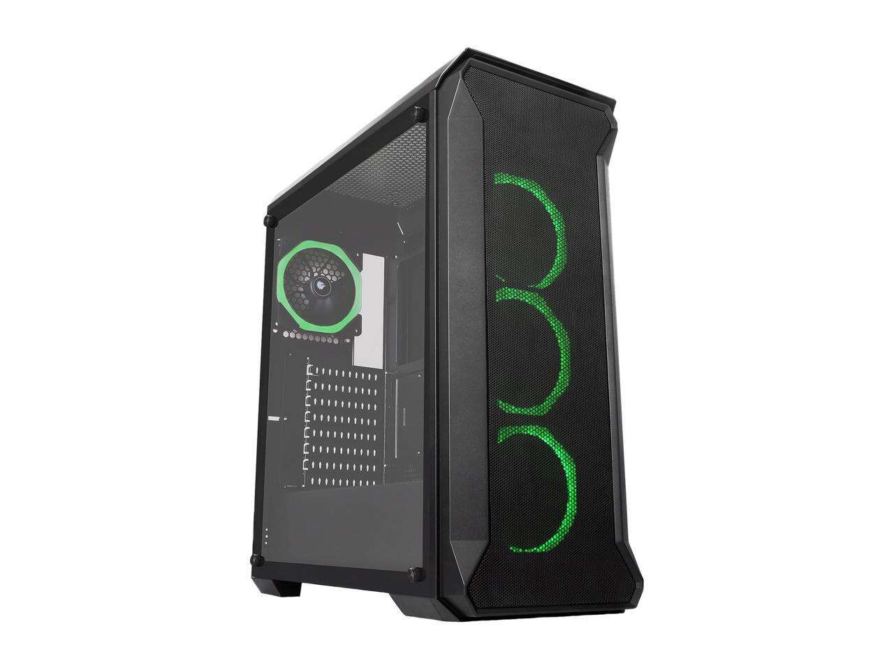 11-197-005-V32 SAMA Tank 3 Steel Tempered Glass ATX Mid Tower Gaming Computer Case - Image 1