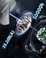 AsiaHorse COSMIQ Uni Fan Daisy Chain 120mm RGB Gaming Computer Case Fans 3Pack - Image 2