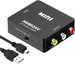 HDMI to AV Converter, HDMI to RCA Adapter, 1080p Video Converter Adapter