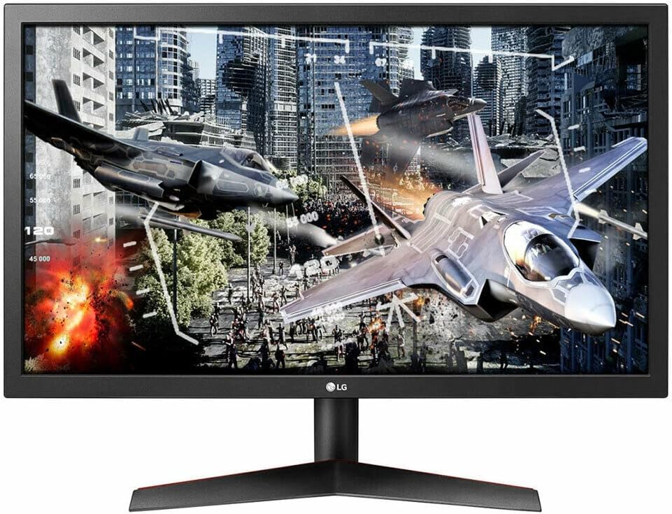 71BDL5PcGVL._AC_SL1500_ LG UltraGear 24" FHD Gaming Monitor AMD Freesync 1920x1080 HDMI DP 144hz 1ms (24GN50W-B) - Image 1