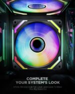 AsiaHorse COSMIQ Uni Fan Daisy Chain 120mm RGB Gaming Computer Case Fans 3Pack - Image 5