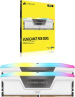 Corsair Vengeance RGB DDR5 32GB (2x16GB) 5600MHz C36 Intel Desktop Memory White - Image 2
