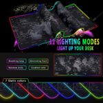 World Map RGB Gaming Mouse Pad XL Rubber USB Wired | 80*30cm Gamer - Image 5