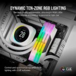 Corsair Vengeance RGB DDR5 32GB (2x16GB) 5600MHz C36 Intel Desktop Memory White - Image 6