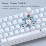 Dierya DK61se Mechanical Keyboard: LED Backlit, 61 Anti-Ghosting Keys, Ultra-Compact USB-C Gaming Mini Keyboard - Image 11