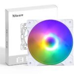 SAMA ARGB PC Case Fan 120mm Fan 12V 5V 3Pin High Performance High Airflow FAN Quiet Edition Computer Case Fan Whit