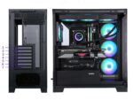SAMA A711 Tempered Glass 4x ARGB Fans Type-C ATX Mid Tower Gaming Computer Case Black - Image 4