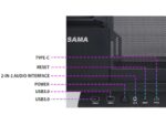 SAMA 4503 ATX Computer Case Tempered Glass Mid Tower USB C 4 Fixed ARGB Fans Gaming Computer Case Black - Image 7