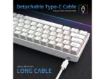 Dierya DK61se Mechanical Keyboard: LED Backlit, 61 Anti-Ghosting Keys, Ultra-Compact USB-C Gaming Mini Keyboard - Image 4