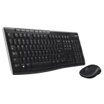 Logitech MK270 Wireless Keyboard And Mouse Combo For PC, Laptop - Black