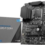 MSI PRO Z690-P DDR4 LGA 1700 Intel Z690 SATA 6Gb/s ATX Intel Desktop Gaming Pc Motherboard