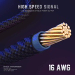 AsiaHorse SLEEVED 16AWG PSU Cable Extension Kit, Gaming PC Custom Soft Braided Power Supply - Image 4