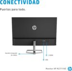 HP M27f Monitor - 27 Inch Screen, Full HD IPS Display, 75Hz, 5ms Response Time, VGA, 2xHDMI, TFT Monitor Silver/Black - Image 3