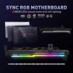 AsiaHorse Graphics Card Cooler with ARGB 5V 3Pin LED and Three 80mm Fans, RGB LED Graphics Card Holder, GPU Cooler-Black - Image 10