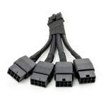 Rtx 4080 , RTX 4090 Pcie 5.0 Extension Cable, Sleeved 16 Pin Male to 4X 8Pin Female GPU Cable 12+4Pin 12VHPWR 600W PCIE Video Graphics Card 16Pin Power Supply Adapter - Image 5