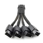 Rtx 4080 , RTX 4090 Pcie 5.0 Extension Cable, Sleeved 16 Pin Male to 4X 8Pin Female GPU Cable 12+4Pin 12VHPWR 600W PCIE Video Graphics Card 16Pin Power Supply Adapter - Image 4