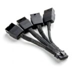 Rtx 4080 , RTX 4090 Pcie 5.0 Extension Cable, Sleeved 16 Pin Male to 4X 8Pin Female GPU Cable 12+4Pin 12VHPWR 600W PCIE Video Graphics Card 16Pin Power Supply Adapter - Image 3