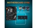AsiaHorse Graphics Card Cooler with ARGB 5V 3Pin LED and Three 80mm Fans, RGB LED Graphics Card Holder, GPU Cooler-Black - Image 2