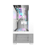Darkflash DS900 Air Panoramic Full Vision Tempered Glass Slide Panel Luxury PC Gaming Case (White) - Image 3