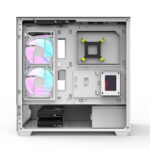 Darkflash DS900 Air Panoramic Full Vision Tempered Glass Slide Panel Luxury PC Gaming Case (White) - Image 7
