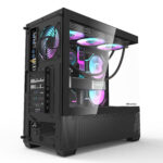 Darkflash DS900 Air Panoramic Full Vision Tempered Glass Slide Panel Luxury PC Gaming Case (Black) - Image 13