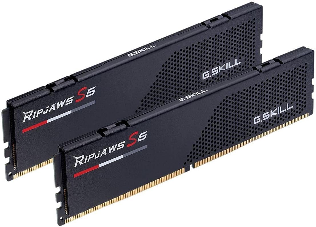 61fsoD+5vhL._AC_SL1280_ G.SKILL Ripjaws S5 INTEL XMP 32GB (2x16GB) DDR5 Memory Kit (F5-6000J3636F16GX2-RS5K) Gaming RAM - Image 1
