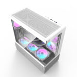 Darkflash DS900 Air Panoramic Full Vision Tempered Glass Slide Panel Luxury PC Gaming Case (White) - Image 10