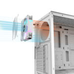 Darkflash DS900 Air Panoramic Full Vision Tempered Glass Slide Panel Luxury PC Gaming Case (White) - Image 13
