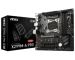 MSI X299M-A PRO LGA 2066 SATA 6Gb/s Micro ATX Intel Workstation Motherboard