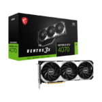 MSI NVIDIA GeForce RTX 4070 VENTUS 3X 12GB GDDR6X Graphics Card Gpu