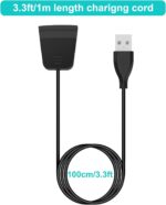 Fitbit Alta HR, Replacement USB Charging Cable Cord Clip for Fitbit Alta HR [1m] - Image 5