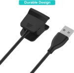 Fitbit Alta HR, Replacement USB Charging Cable Cord Clip for Fitbit Alta HR [1m] - Image 4