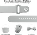 Silicone Bands Fitbit Versa 4,Fitbit Sense 2 ,Soft Straps Replacement Wristbands Versa 3 & Versa 4 / Sense & Sense 2 Smart Watch - Image 6