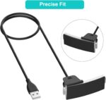 Fitbit Alta HR, Replacement USB Charging Cable Cord Clip for Fitbit Alta HR [1m] - Image 3
