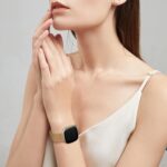 Fitbit Versa 3/Versa 4 and Fitbit Sense/Sense 2 Smartwatch, Stylish Fashionable Stainless Steel Milanese Metal Loop Wristbands - Image 4