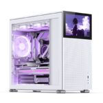 JONSBO D41 MESH SC White ATX Computer Case with Screen White.
