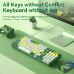 BOW G100U Mechanical Keyboard 100 Keys ABS Hot-swappable Mixed light Detachable Type-C Wired Gaming Keyboards - Image 4