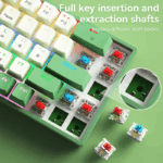 BOW G68S Wired Mechanical Keyboard 68 Keys ABS Hot-swappable Mixed light Detachable Type-C Wired Gaming Keyboards - Image 7