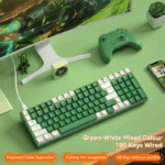 BOW G100U Mechanical Keyboard 100 Keys ABS Hot-swappable Mixed light Detachable Type-C Wired Gaming Keyboards - Image 2