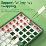 BOW G100U Mechanical Keyboard 100 Keys ABS Hot-swappable Mixed light Detachable Type-C Wired Gaming Keyboards - Image 5