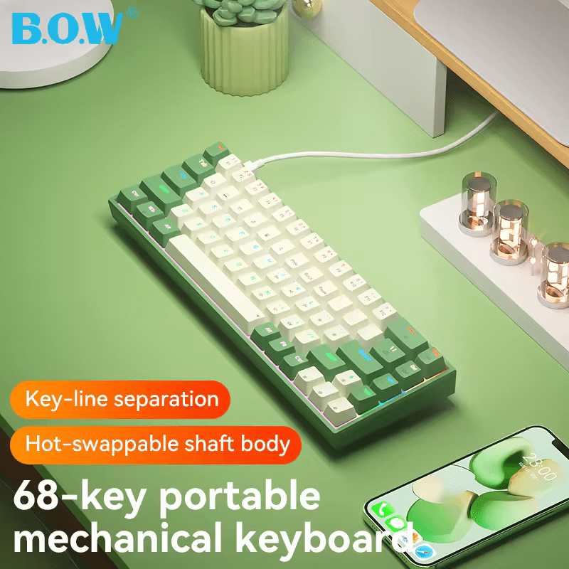 Hc895f81145d04be5bf23a8e058e325e7X Mechanical Gaming Keyboard on a desk