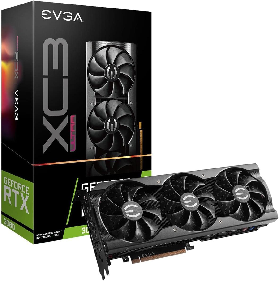 EVGA NVIDIA GeForce RTX 3080 XC3 10GB GDDR6X Gaming Video Graphics Card EVGA NVIDIA GeForce RTX 3080 XC3 10GB GDDR6X Gaming Video Graphics Card
