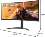 LG UltraWide QHD 34-Inch Curved Computer Monitor 34WQ73A-B, IPS with HDR 10 Compatibility, Built-In-KVM, and USB Type-C, Black