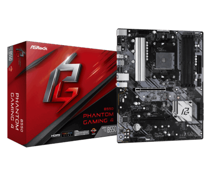 ASRock B550 Phantom Gaming 4 ATX DDR4 AM4 Motherboard