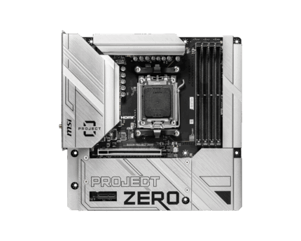 MSI B650M Project Zero AMD AM5 Micro-ATX Gaming Motherboard (White)