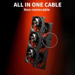 upHere 360mm All-in-One Computer Case Fan with PWM 4-Pin Interface High Performance Cooling Low Noise for Enhanced PC Cooling U3K3
