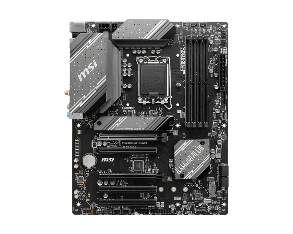 MSI B760 Gaming Plus WiFi Intel LGA1700 DDR5 WiFi 6E ATX Gaming Motherboard MSI B760 Gaming Plus WiFi Intel LGA1700 DDR5 WiFi 6E ATX Gaming Motherboard