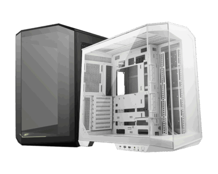 MSI MAG PANO 100L PZ Project Zero Premium Mid-Tower Tempered Glass Gaming PC Case White